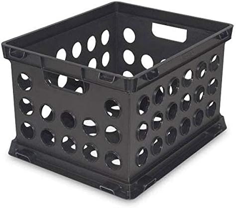 Sterilite 16939006 Plastic Heavy Duty File Crate Stacking Storage Container