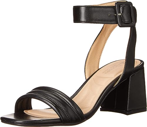 CL by Chinese Laundry Women's Blest Smooth Heeled Sandal, Black, 8.5