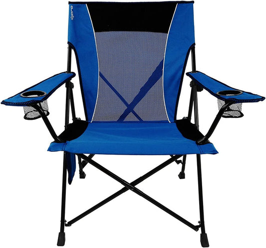 Kijaro Dual Lock Portable Camping Chairs - Enjoy the Outdoors with a Versatile Folding Chair, Sports Chair, Outdoor Chair & Lawn Chair - Dual Lock Feature Locks Position - Maldives Blue
