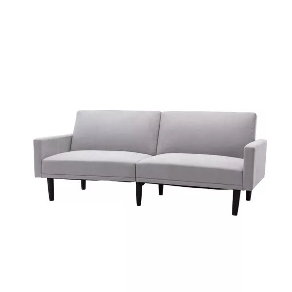 Futon Sofa with Arms Solid gray Buy now My Store