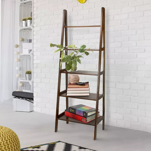 5 Shelf Ladder Bookcase - Flora Home