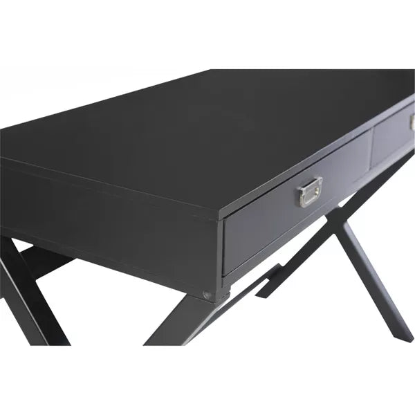 Linon Peggy Wood Two Drawer Writing Desk in Pink Buy now Household