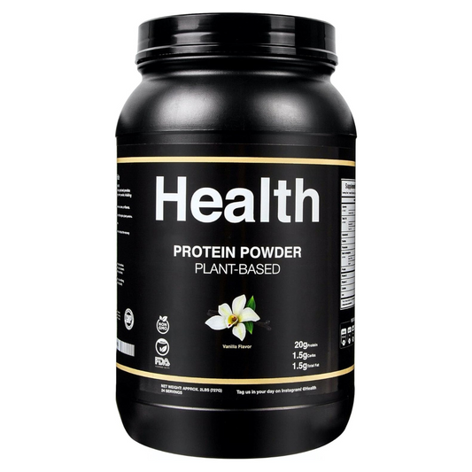 Health Enterprises Protein Powder Plant-Based with Probiotics, Vanilla - Vegan, Organic, Gluten Free, Dairy Free for Men & Women (Vanilla, 2lb - (Pack of 1)