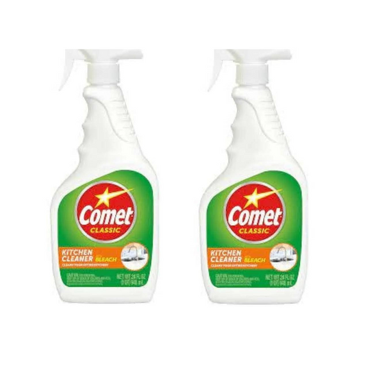 Comet Classic Kitchen Cleaner with Bleach 24 oz. Pack of 2