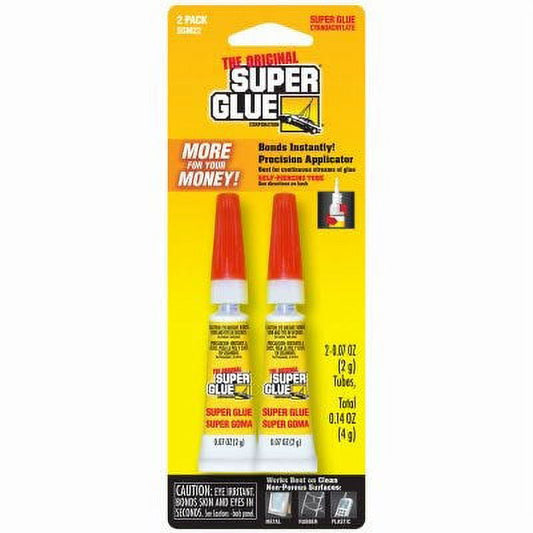 The Original Super Glue Instant Super Glue, 2-gm., 2-Pk. 1 Pack