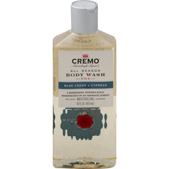 CREMO Body Wash, Blue Cedar & Cypress, 16.0 FL OZ