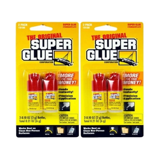 4 Pack Original Super Glue, 0.10 oz each