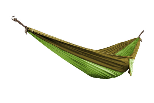 Bliss Hammocks To Go Hammock in a Bag Travel Hammock, Rip-Stop Polyester Dual-Color Fabric, Portable Camping Hammock, Supports up to 260-Pounds for Camping, Hiking and Outdoors-Forest Green