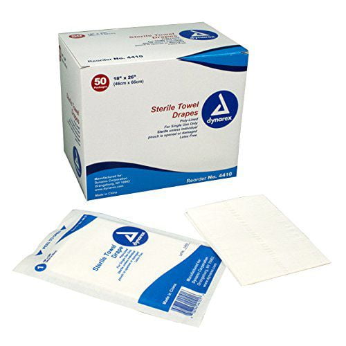 Sterile Disposable Drapes 18''x26'' -Case of 300